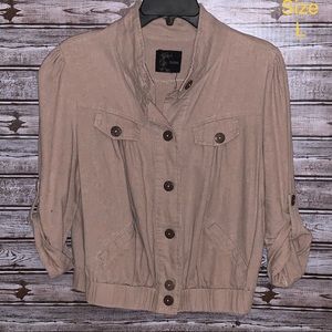 Mine Cuffed sleeve Banded bottom Jacket